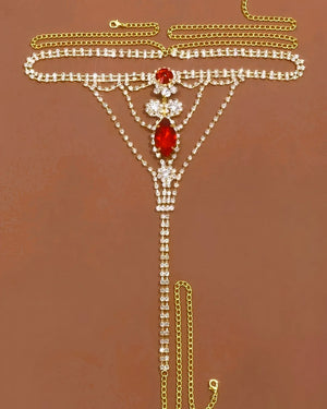 Calcinha de strass (contém regulagem na lateral)