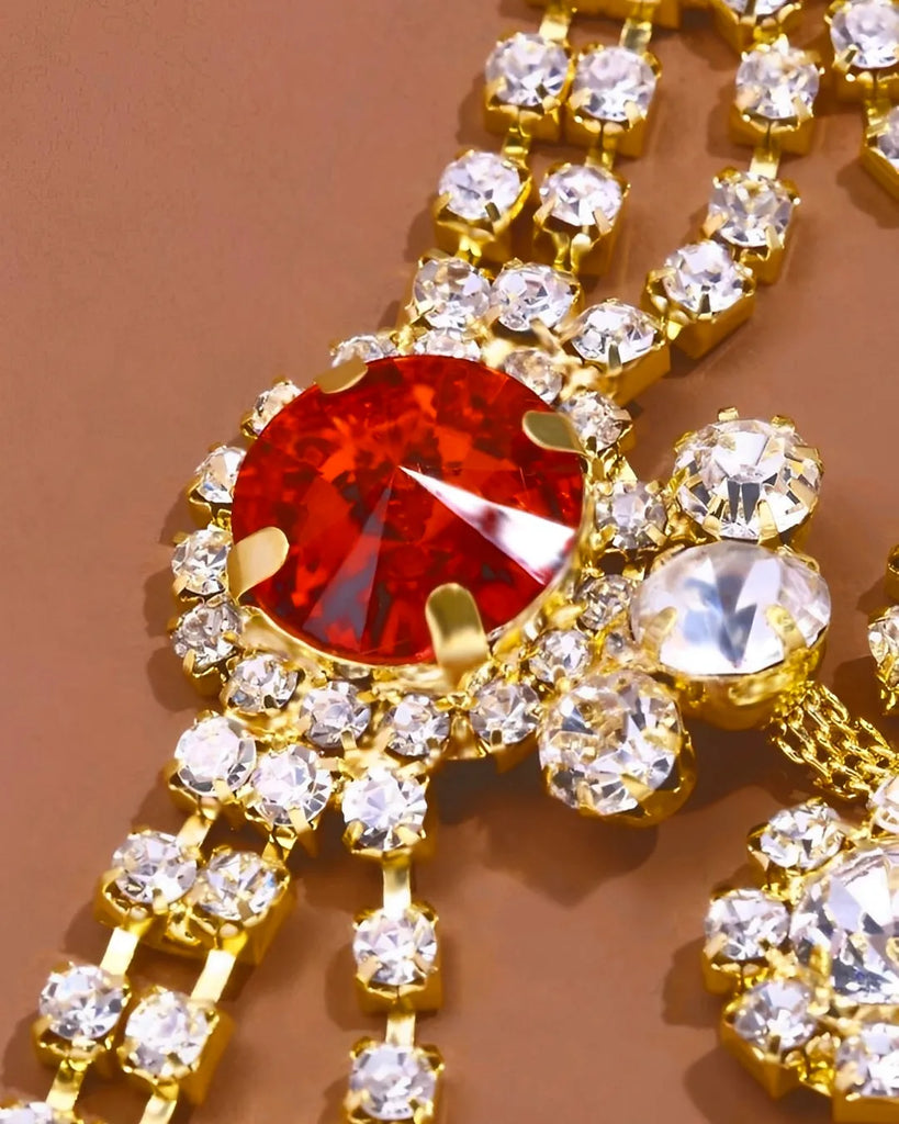 Calcinha de strass (contém regulagem na lateral)